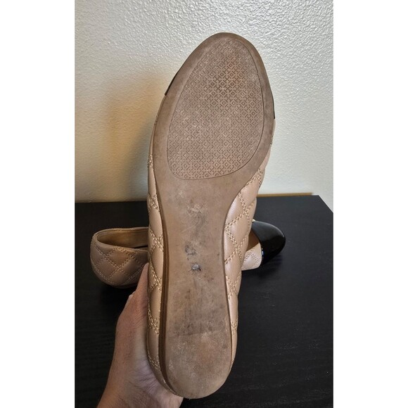 Tory Burch Claremont ballet flats black and beige women's size 8.5 - Picture 7 of 10